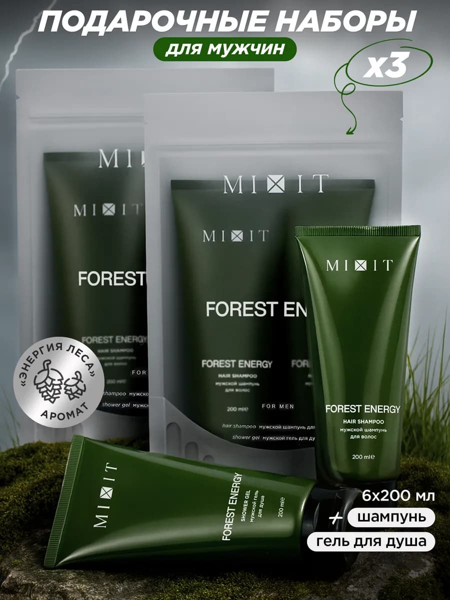 Подарочный мужской набор косметики для волос и тела