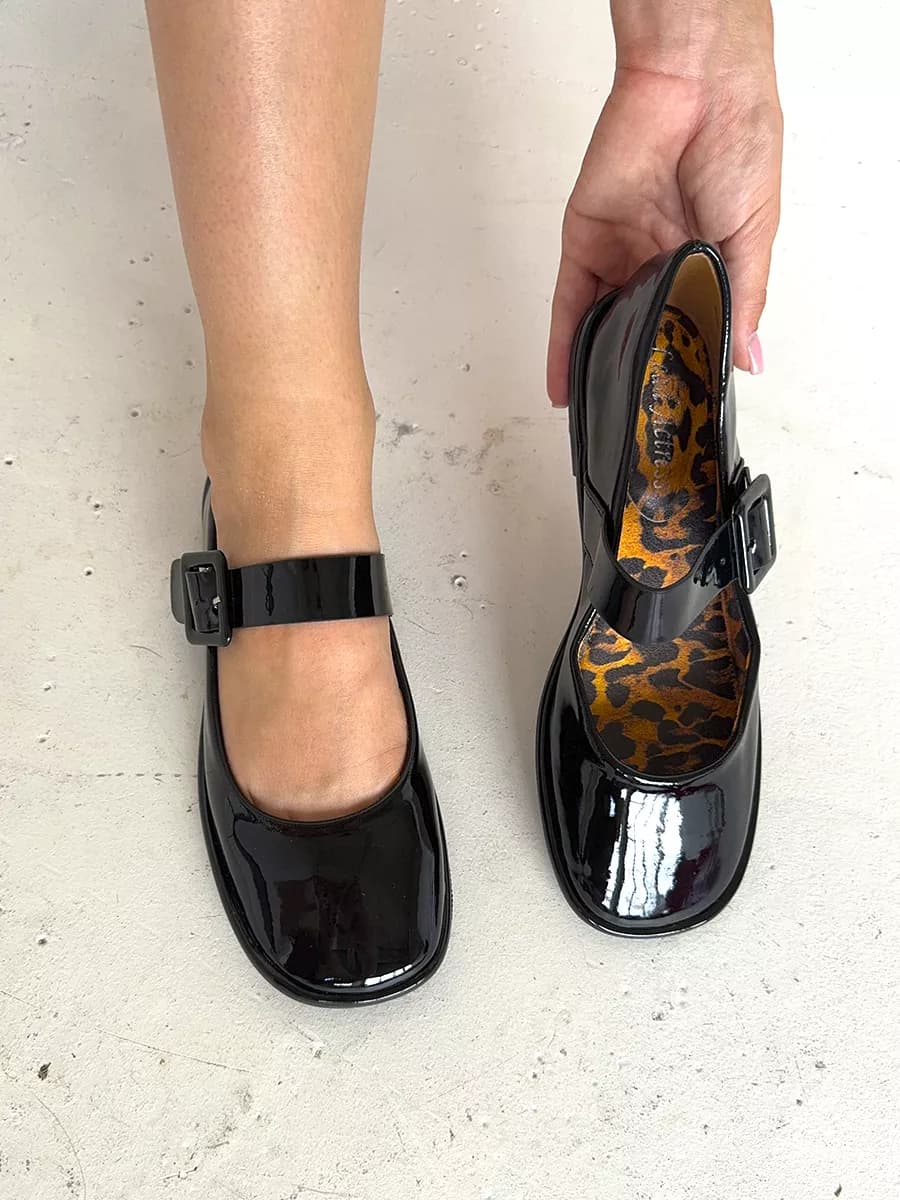 Балетки лакированные - фото 1