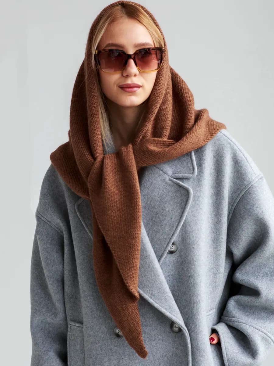 Платок косынка теплая