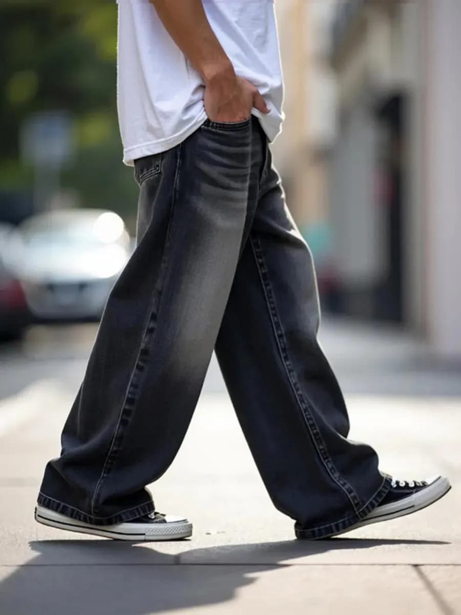 Джинсы багги широкие оверсайз трубы