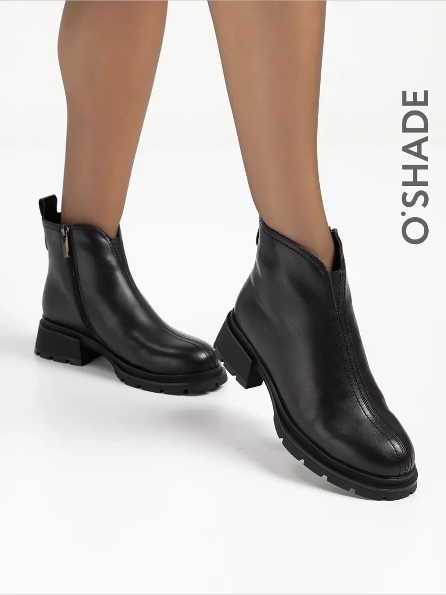 Ботинки женские зимние черные