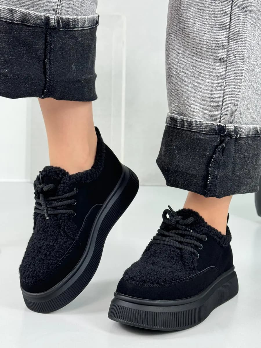 Угги женские зимние с мехом черный