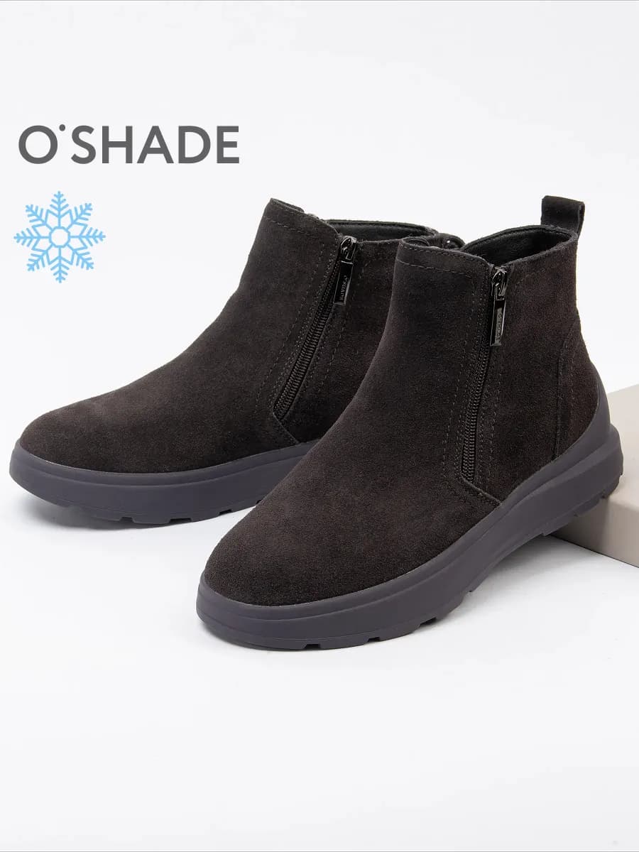 Ботинки женские зимние замшевые