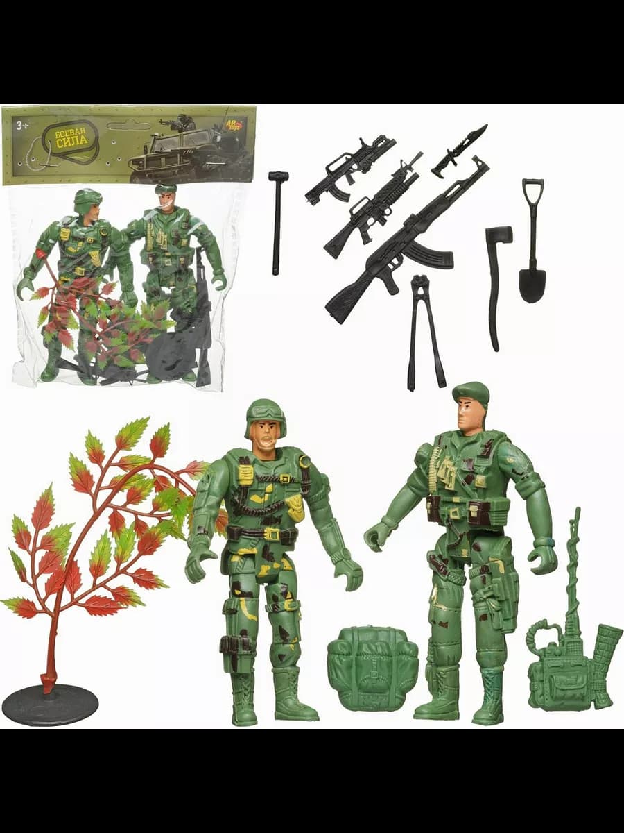 Игровой набор Боевая сила Два солдата с аксессуарами (№2)