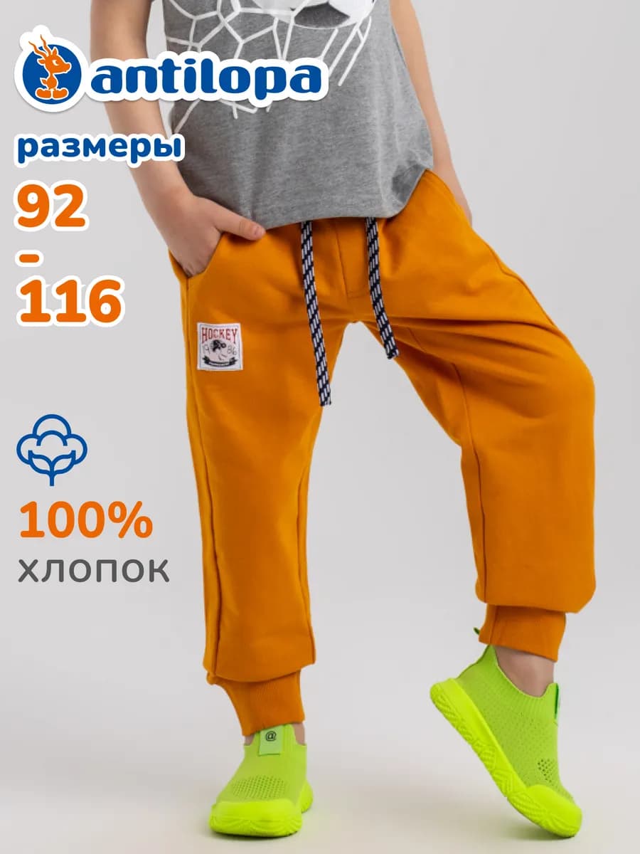 Штаны утепленные на резинке спортивные хлопковые с начесом