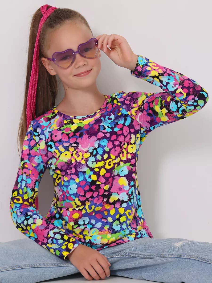 Лонгслив с принтом кофта хлопок 100%