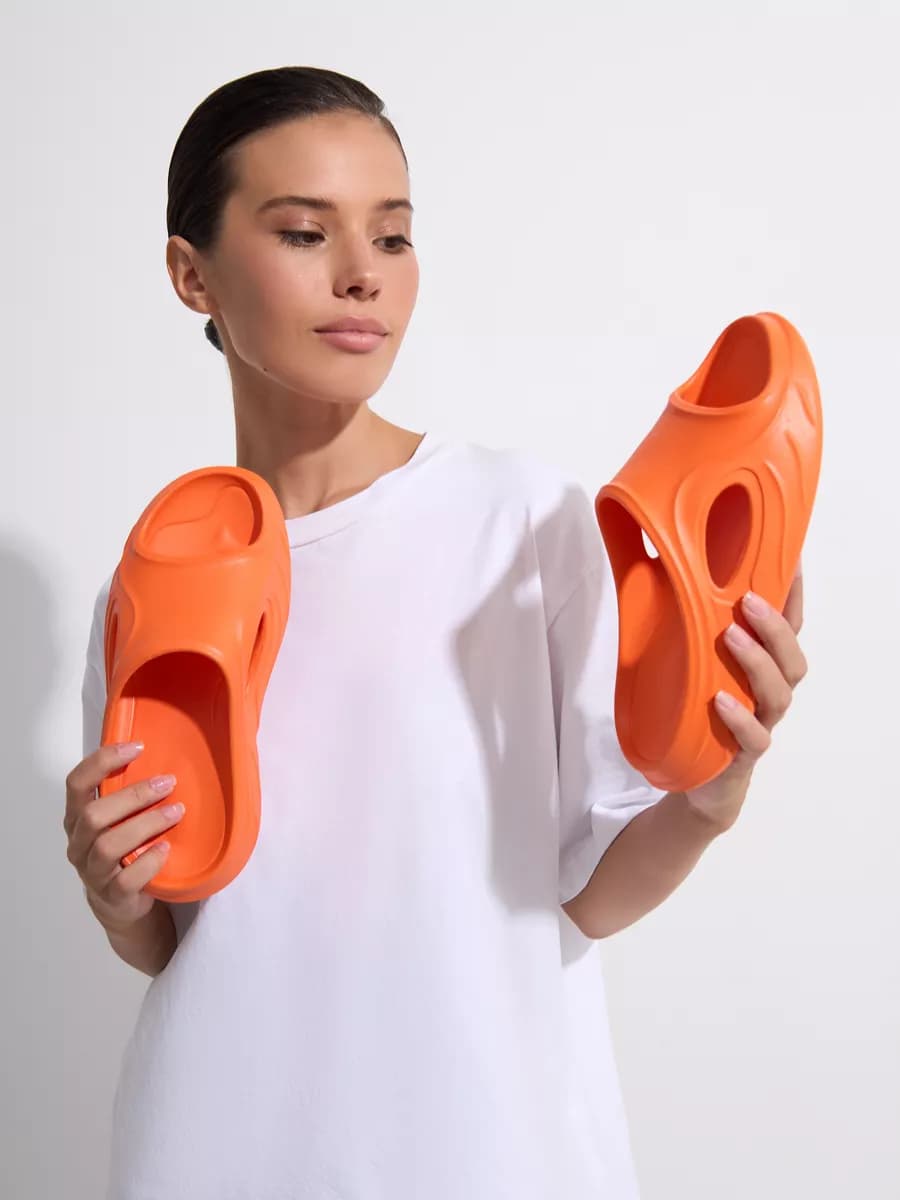 Шлепанцы пляжные летние на платформе - фото 1