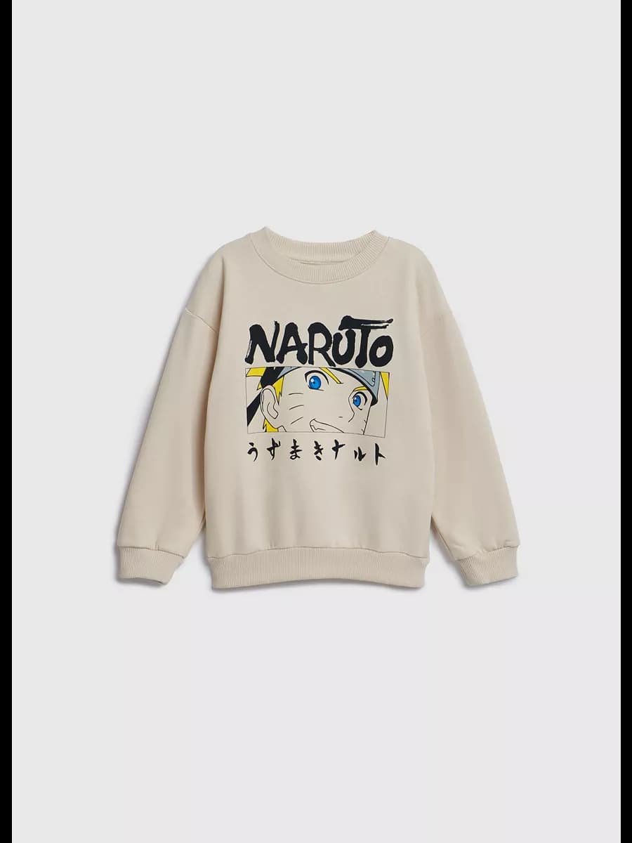 Свитшот с круглым вырезом и принтом Naruto