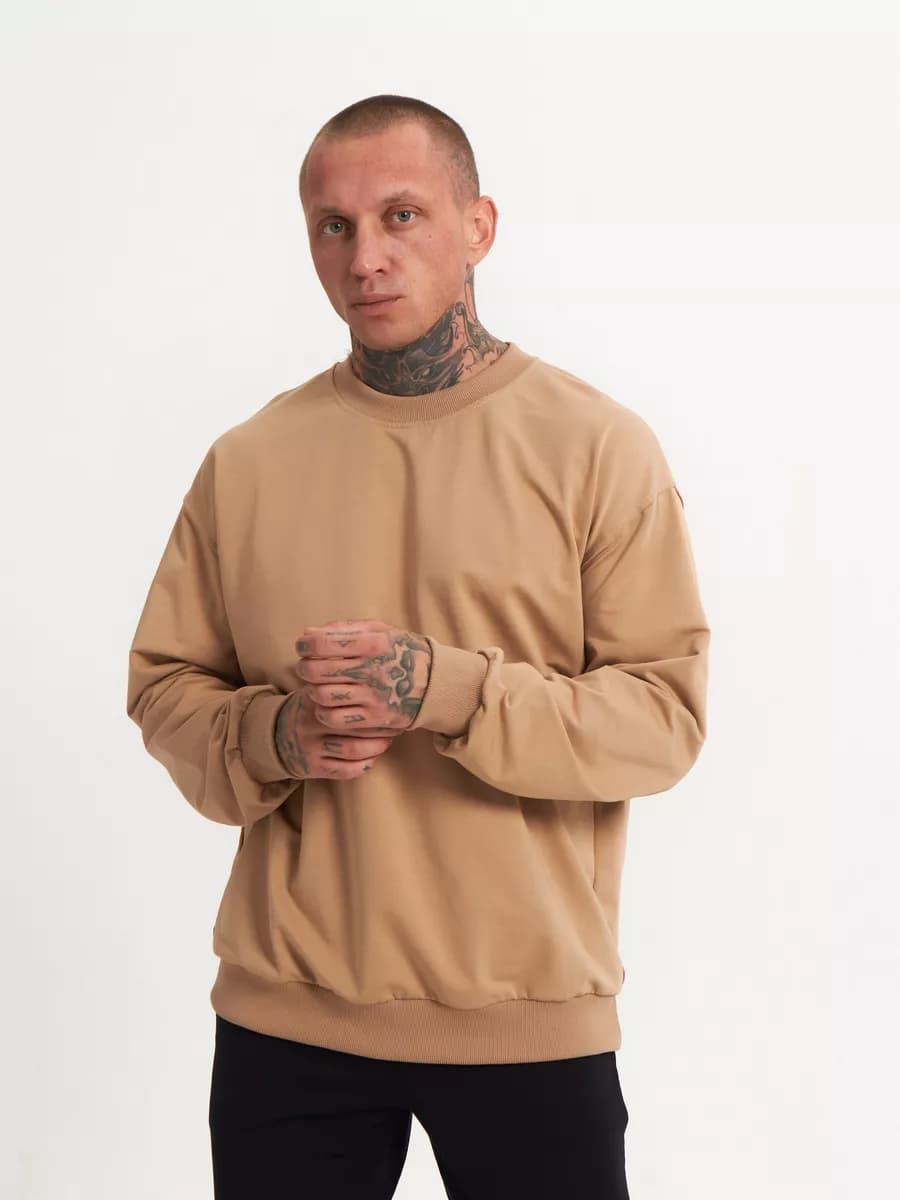 Свитшот однотонный базовый без начеса