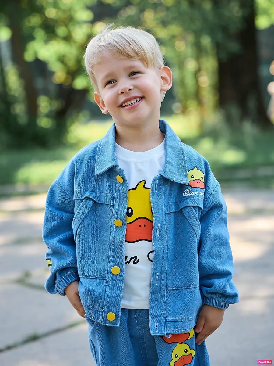 Костюм детский джинсовый тройка