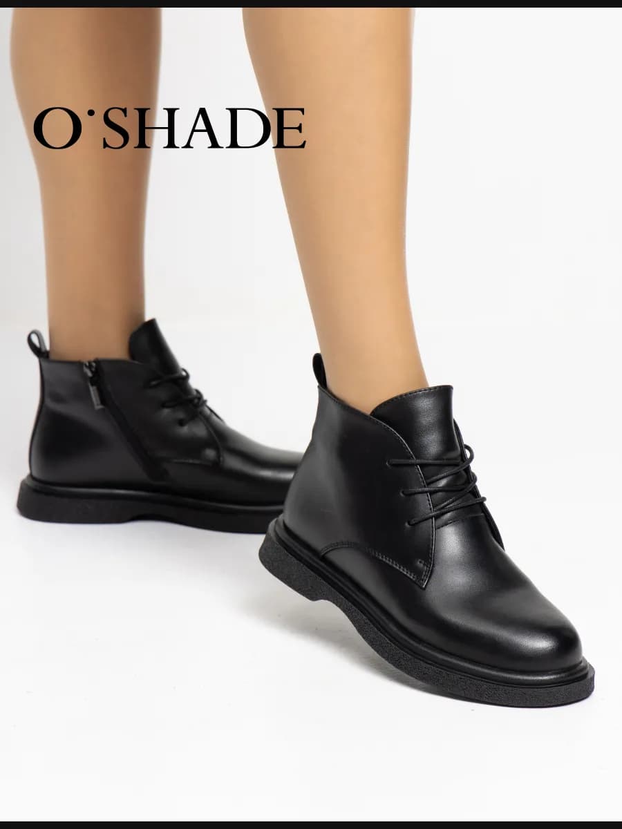 Ботинки женские зимние черные