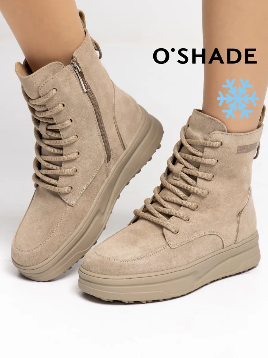 O'SHADE Ботинки женские зимние замшевые