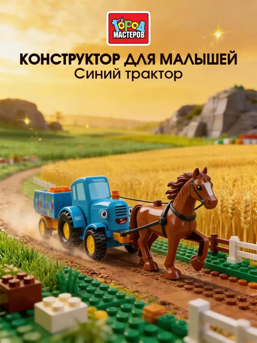 Конструктор для малышей Синий трактор