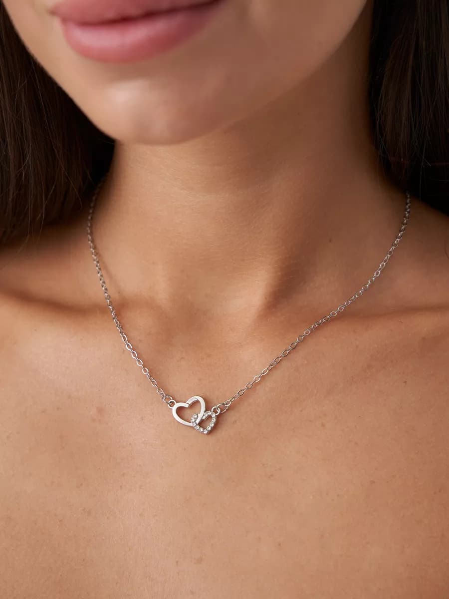 Подвеска сердца - бижутерия на шею - украшение цепочка