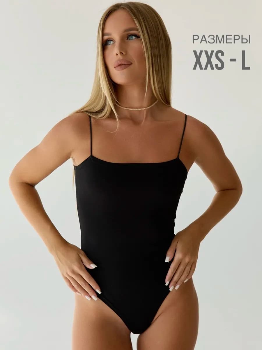 Боди майка на тонких бретелях обтягивающие скимс