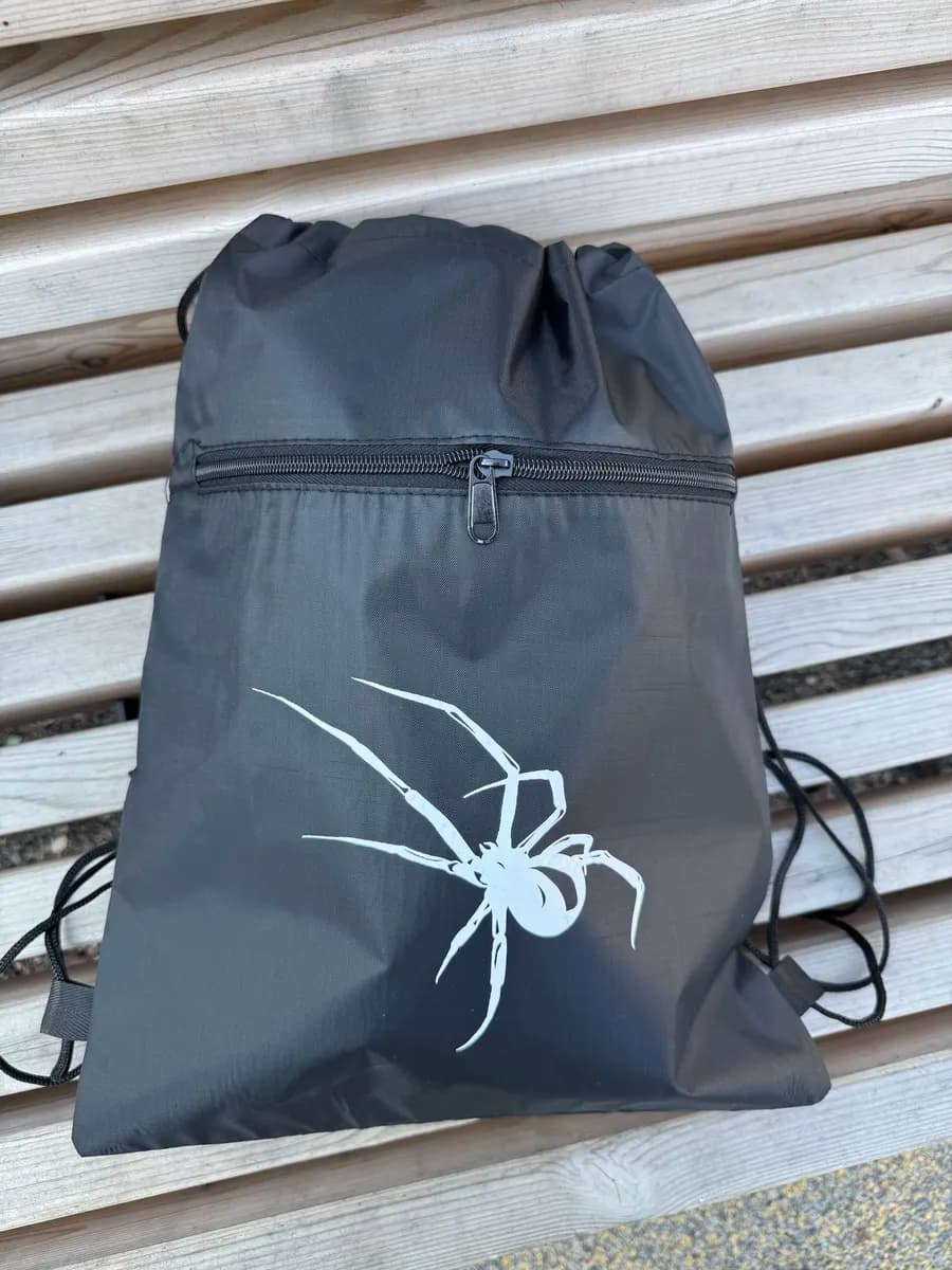 Мешок для сменки с молнией "Паук"