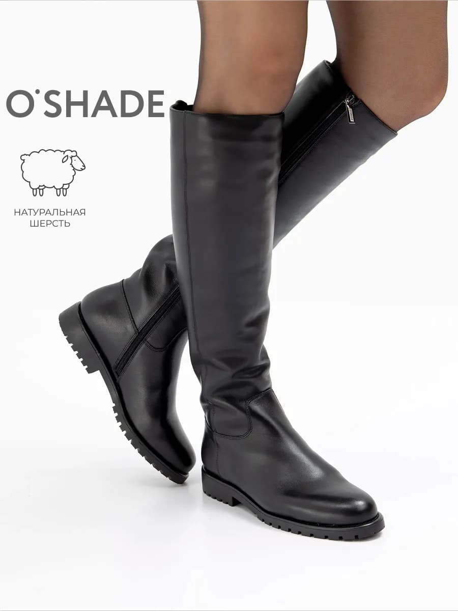 O'SHADE Сапоги зимние женские натуральная кожа