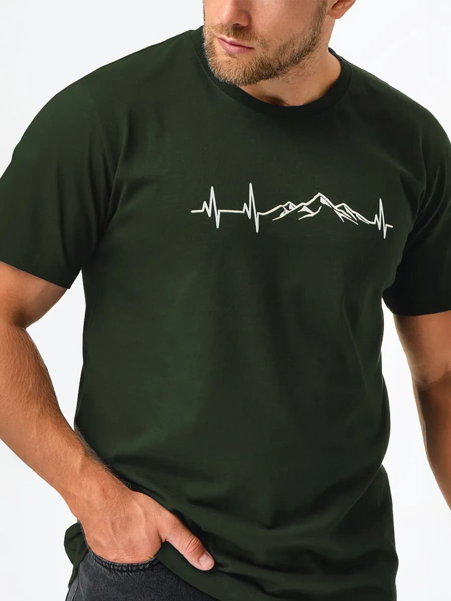 Футболка с принтом хлопковая