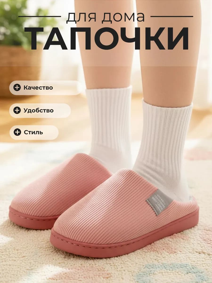 Тапочки домашние мягкие