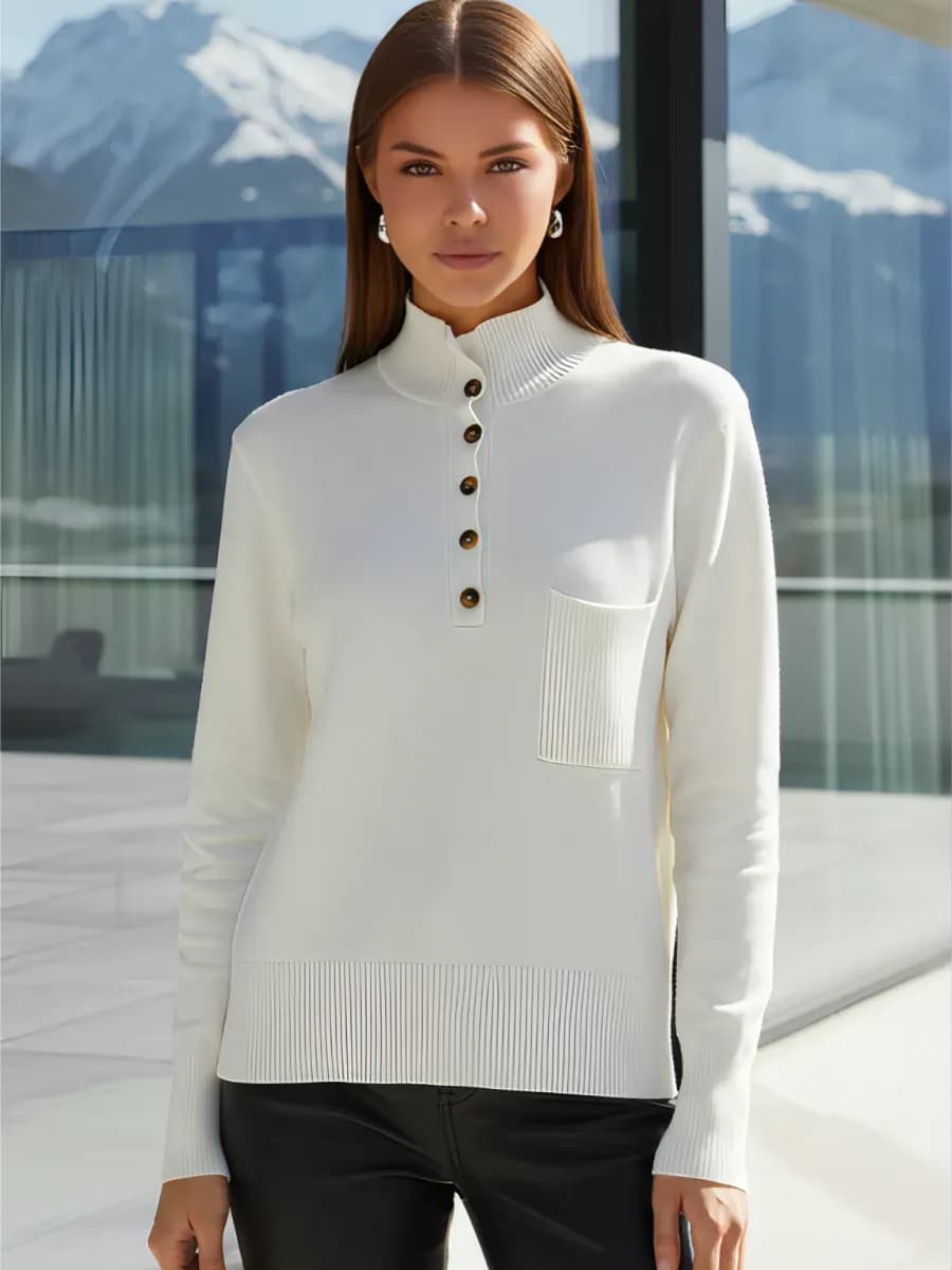 Джемпер трикотажный с горлом