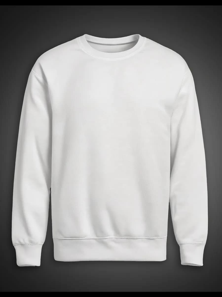 Свитшот оверсайз без начеса однотонный