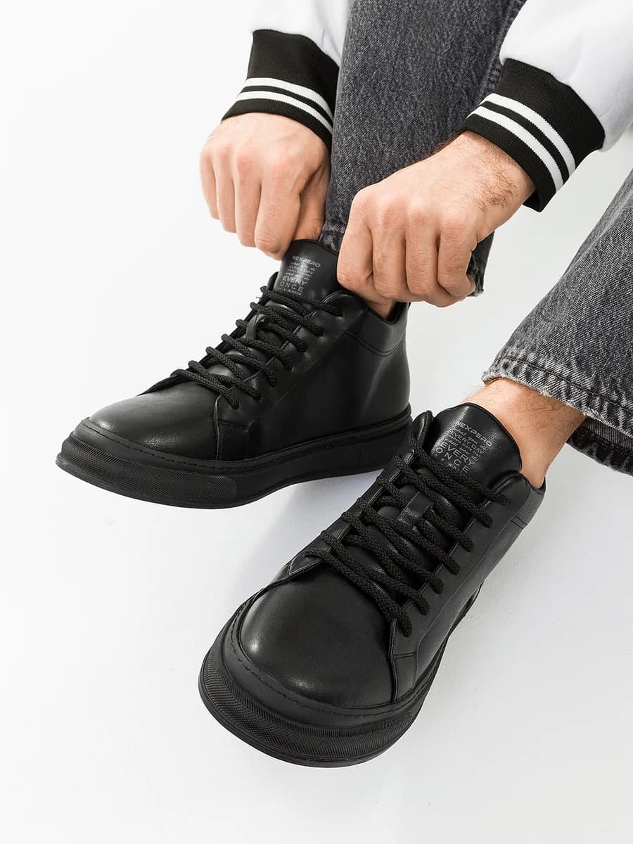 Кеды кожаные натуральные