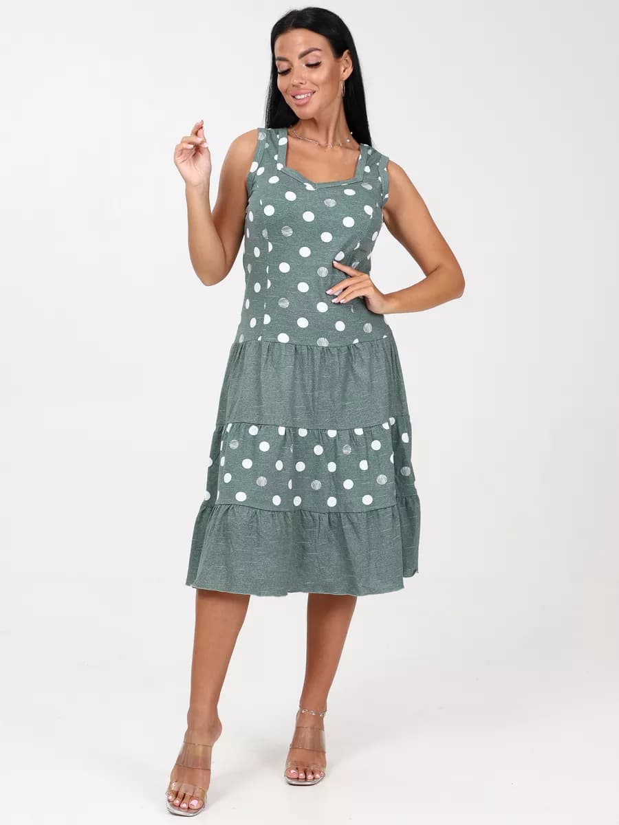 Сарафан трикотаж 3 яруса