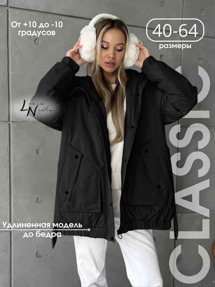 Куртка демисезонная больших размеров Парка