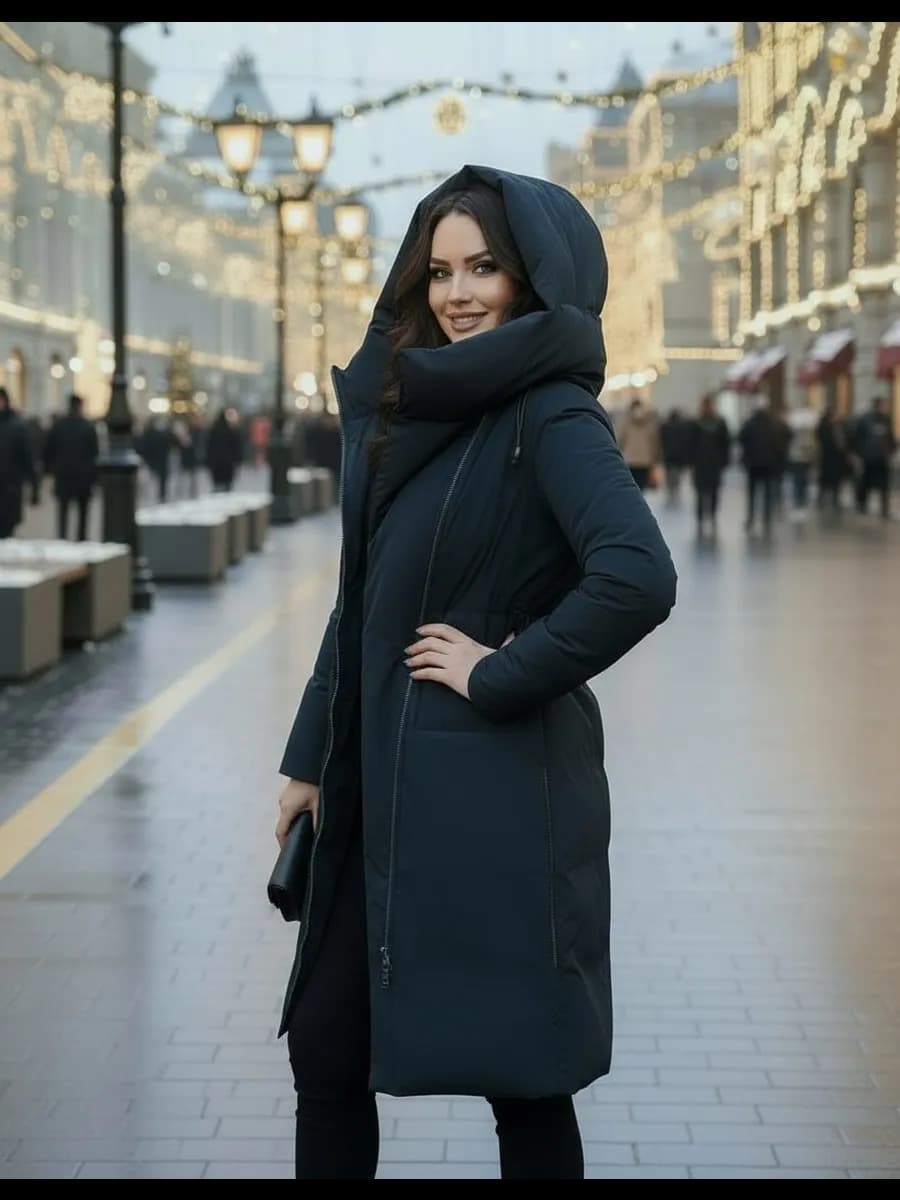 Куртка парка зимняя с капюшоном