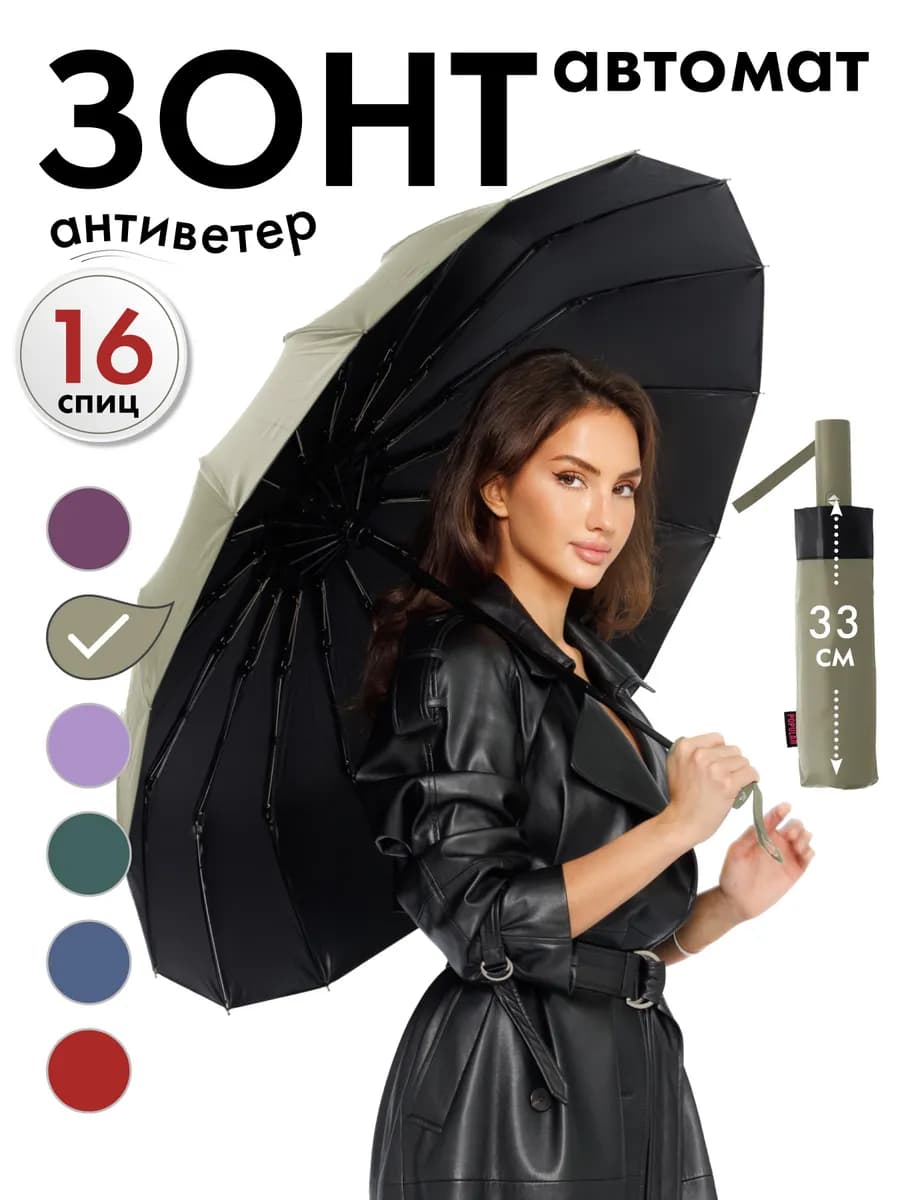 Зонт автомат антиветер