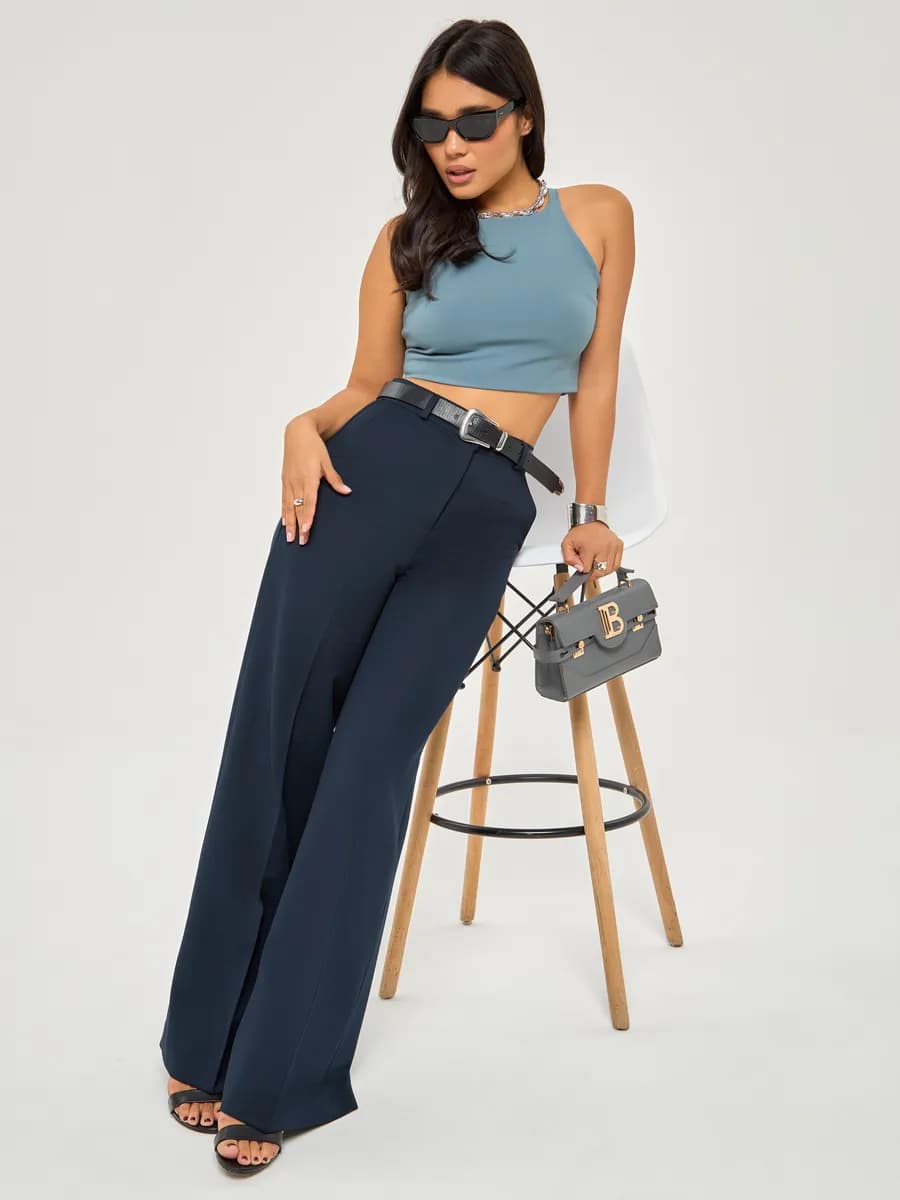 Брюки классические палаццо