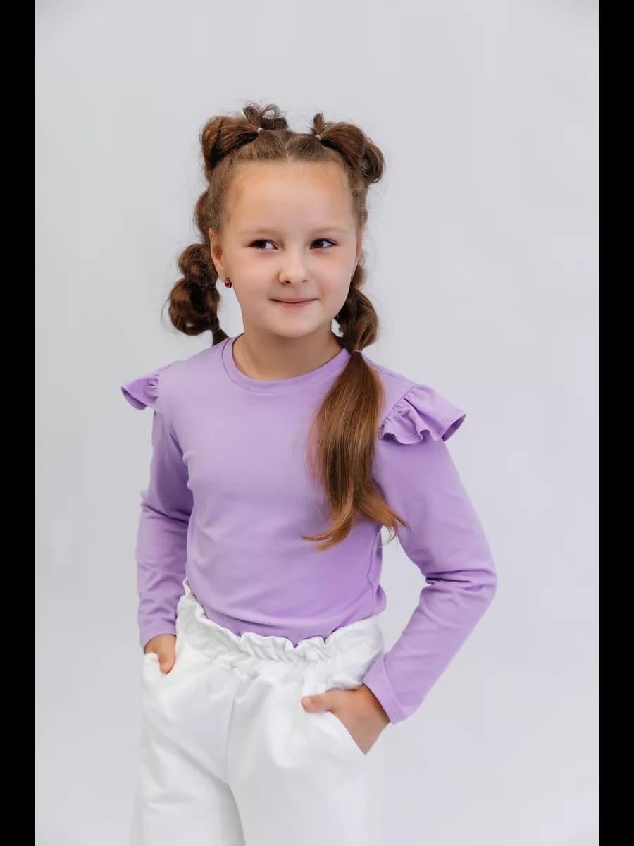 Детский лонгслив с длинными рукавами - фото 1