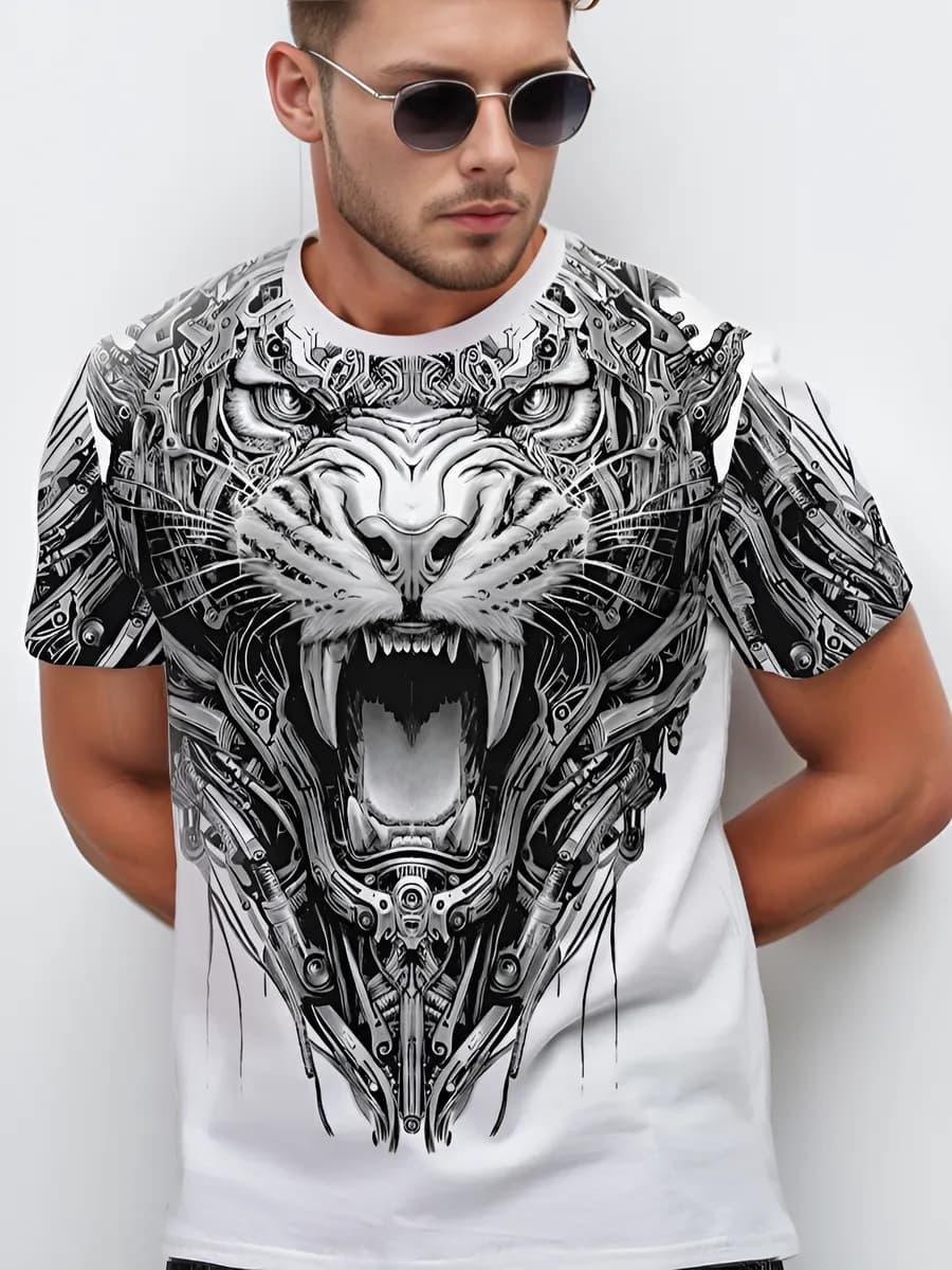 Футболка с принтом тигр