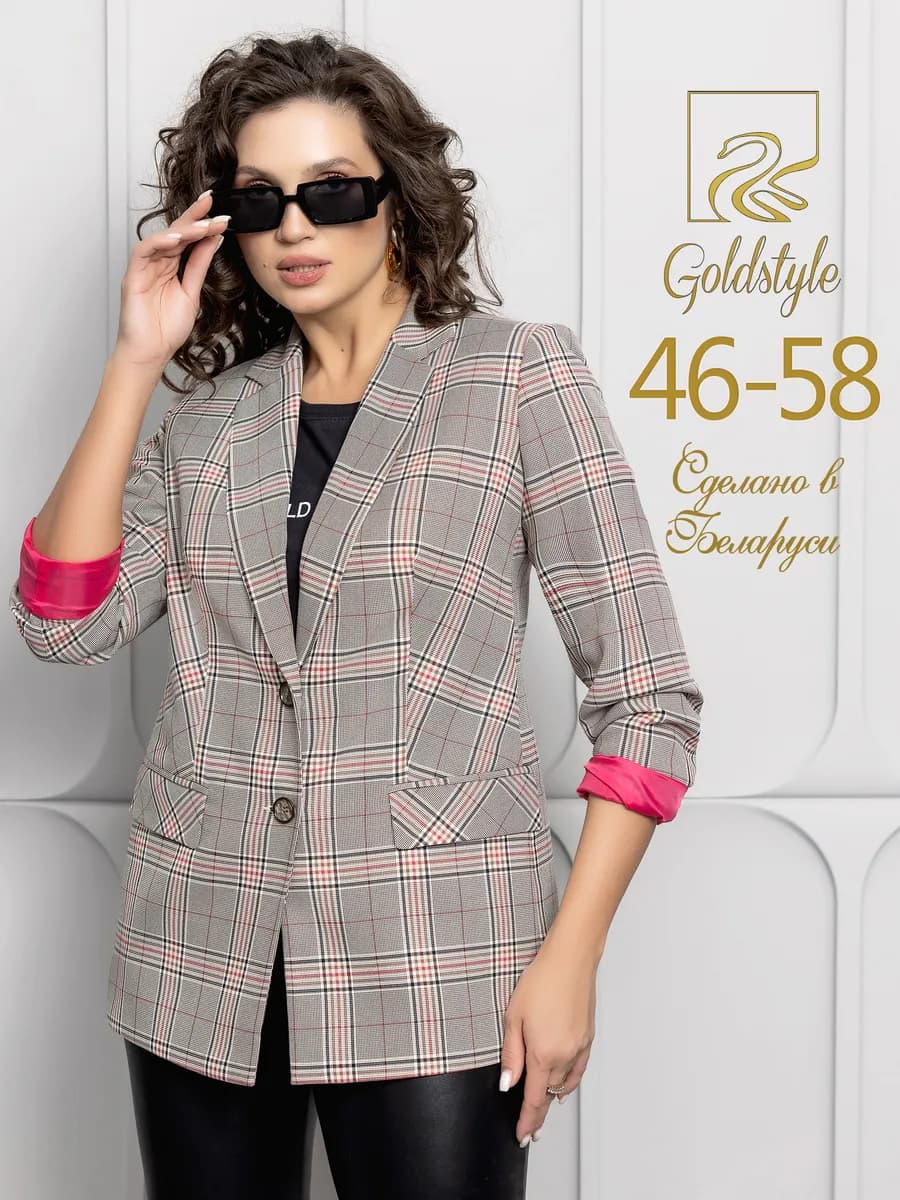 Пиджак в клетку классический