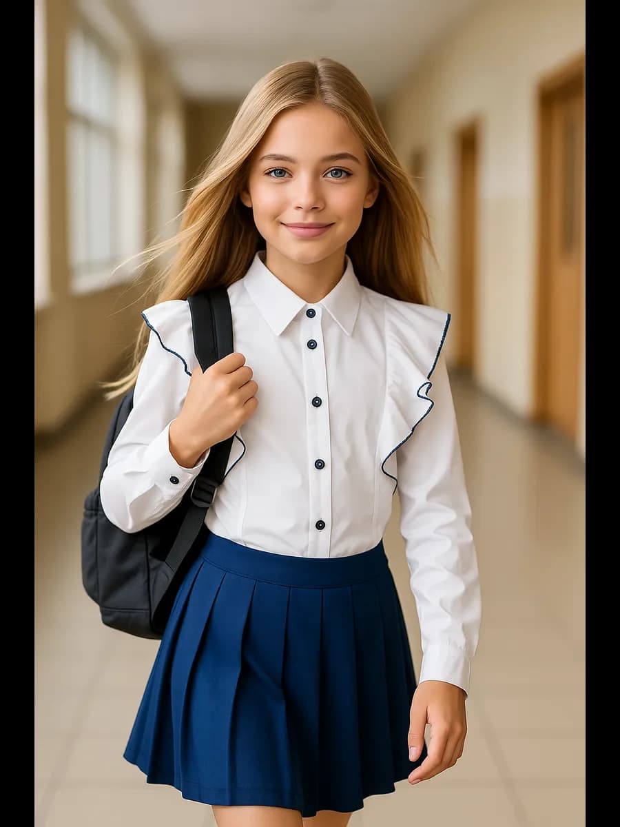 Блузка школьная