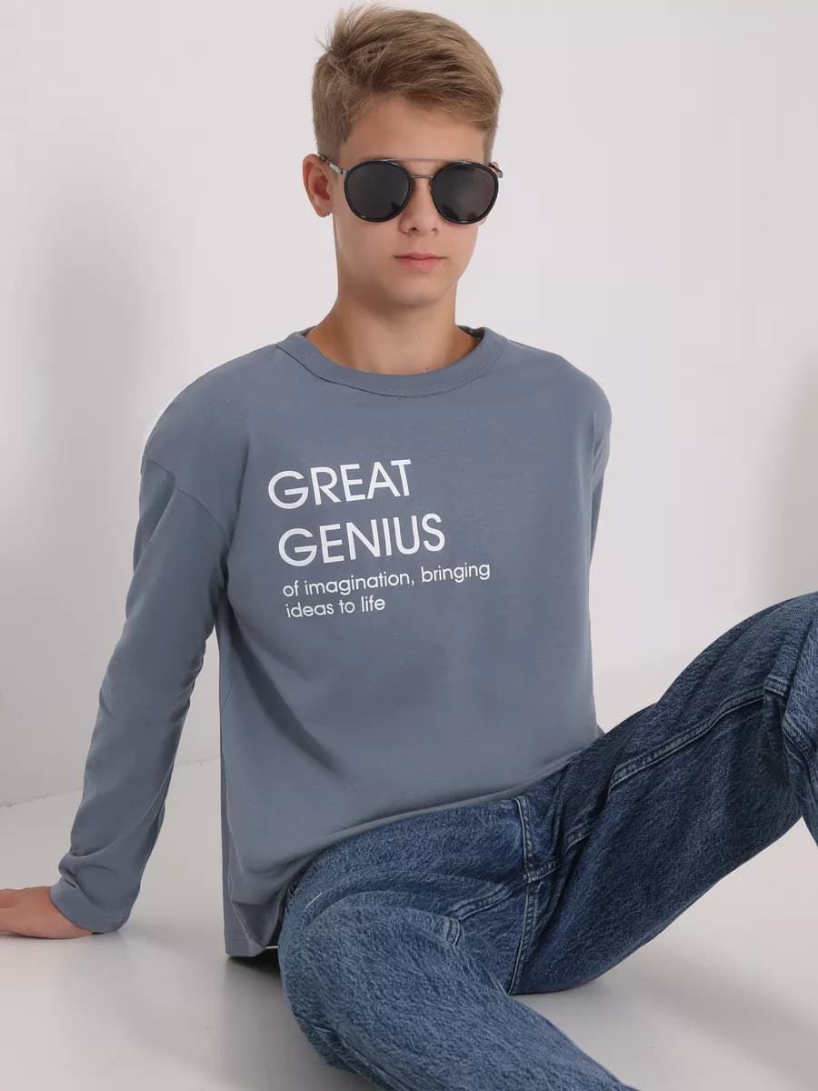 Лонгслив для мальчика подростка