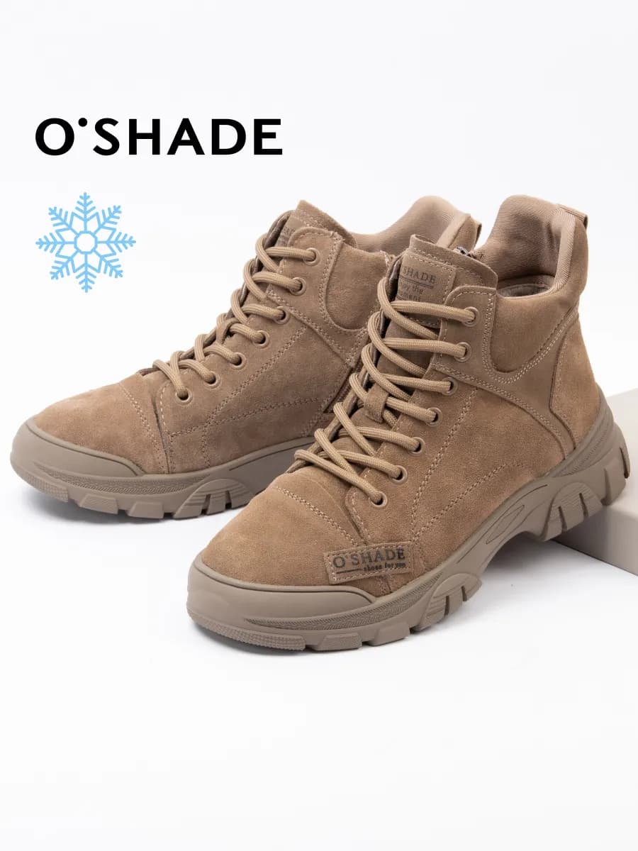 Ботинки женские зимние замшевые