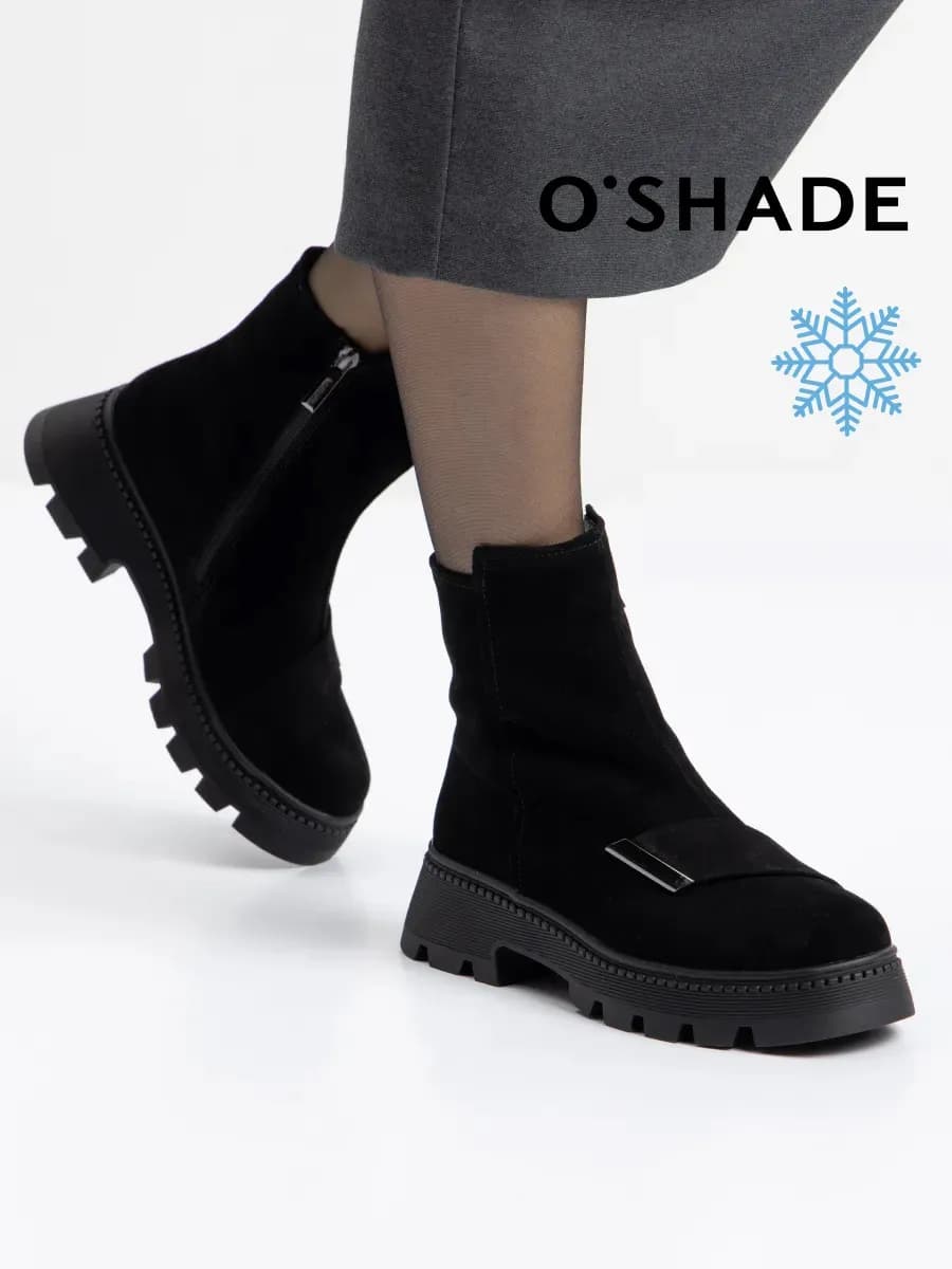 O'SHADE Ботинки женские зимние замшевые - фото 1