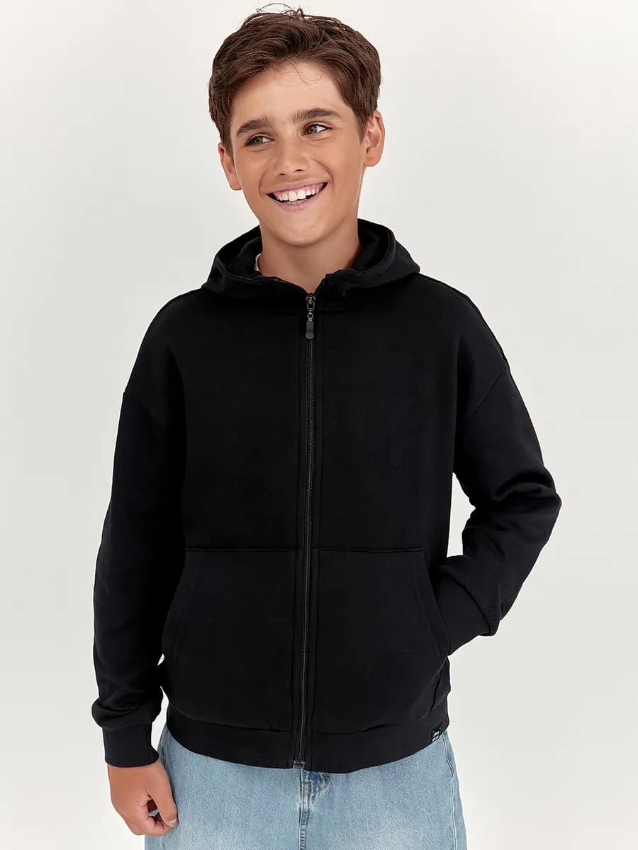 Толстовка на молнии с капюшоном