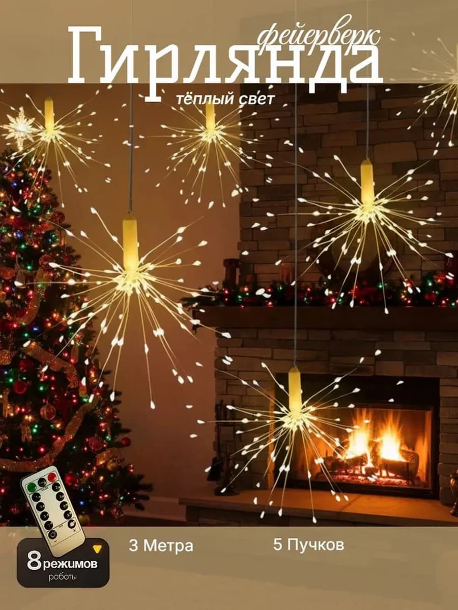 Гирлянда,новогодние украшения для дома