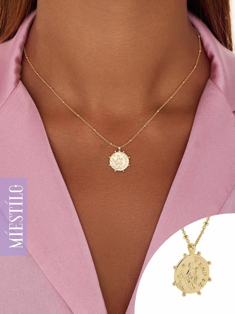 Подвеска на шею женская серебро 925 с позолотой круг