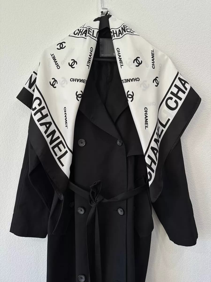 Платок шелковый на голову и шею теплый косынка лето осень