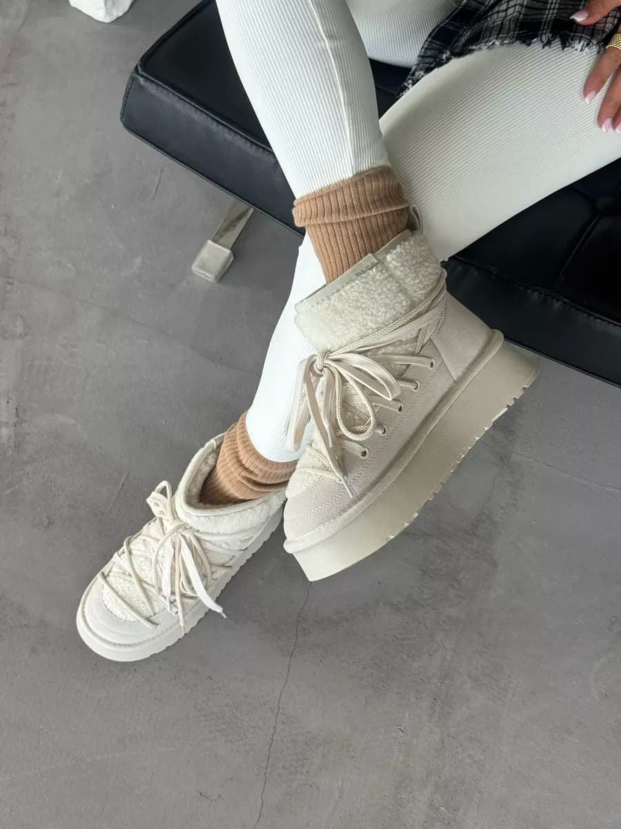 Угги зимние на платформе