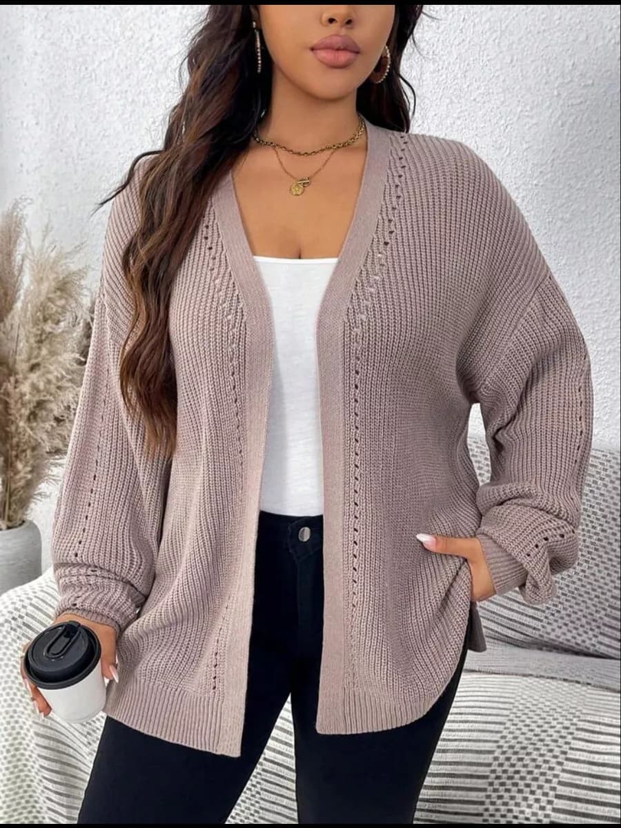 Кардиган удлиненный оверсайз большой размер