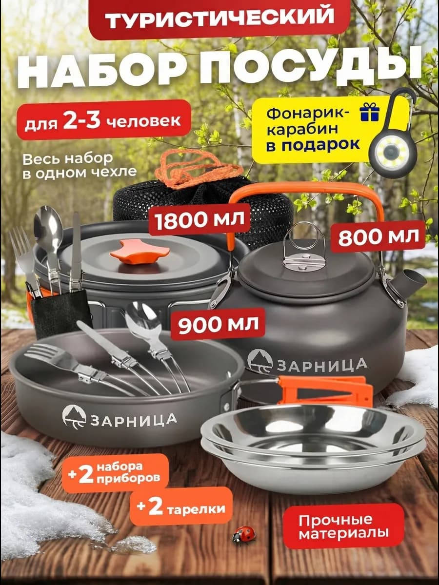 Набор посуды туристический