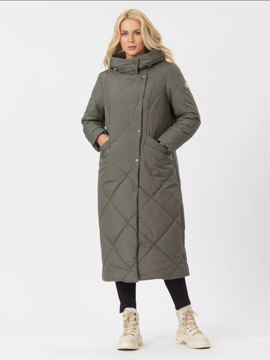 Пальто зимнее длинное