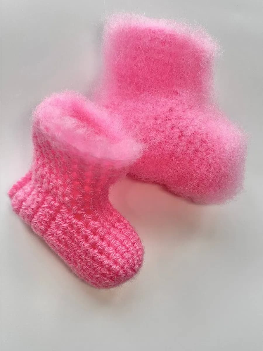 Носки вязаные для новорожденных пинетки для девочек 2025