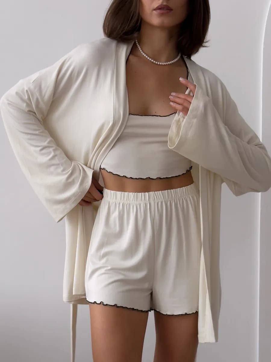 Пижама тройка вискоза - фото 1