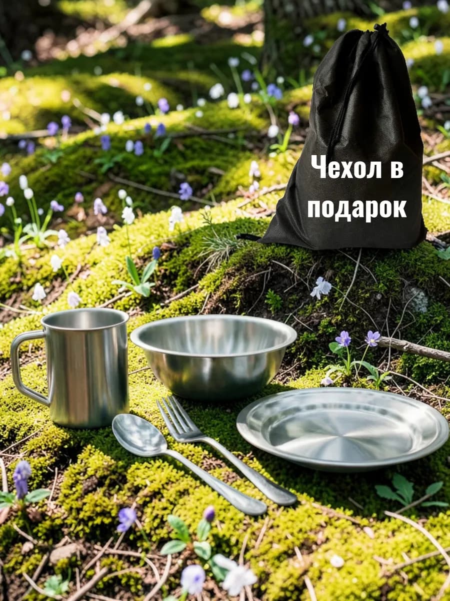Набор туристической походной посуды на 1