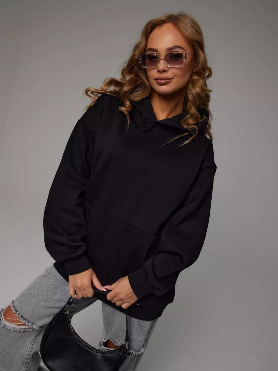 Худи оверсайз теплое с начесом